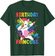 Birthday Princess Shirt Dabbing Unicorn Girl T-Shirt - T-Shirt | Forest