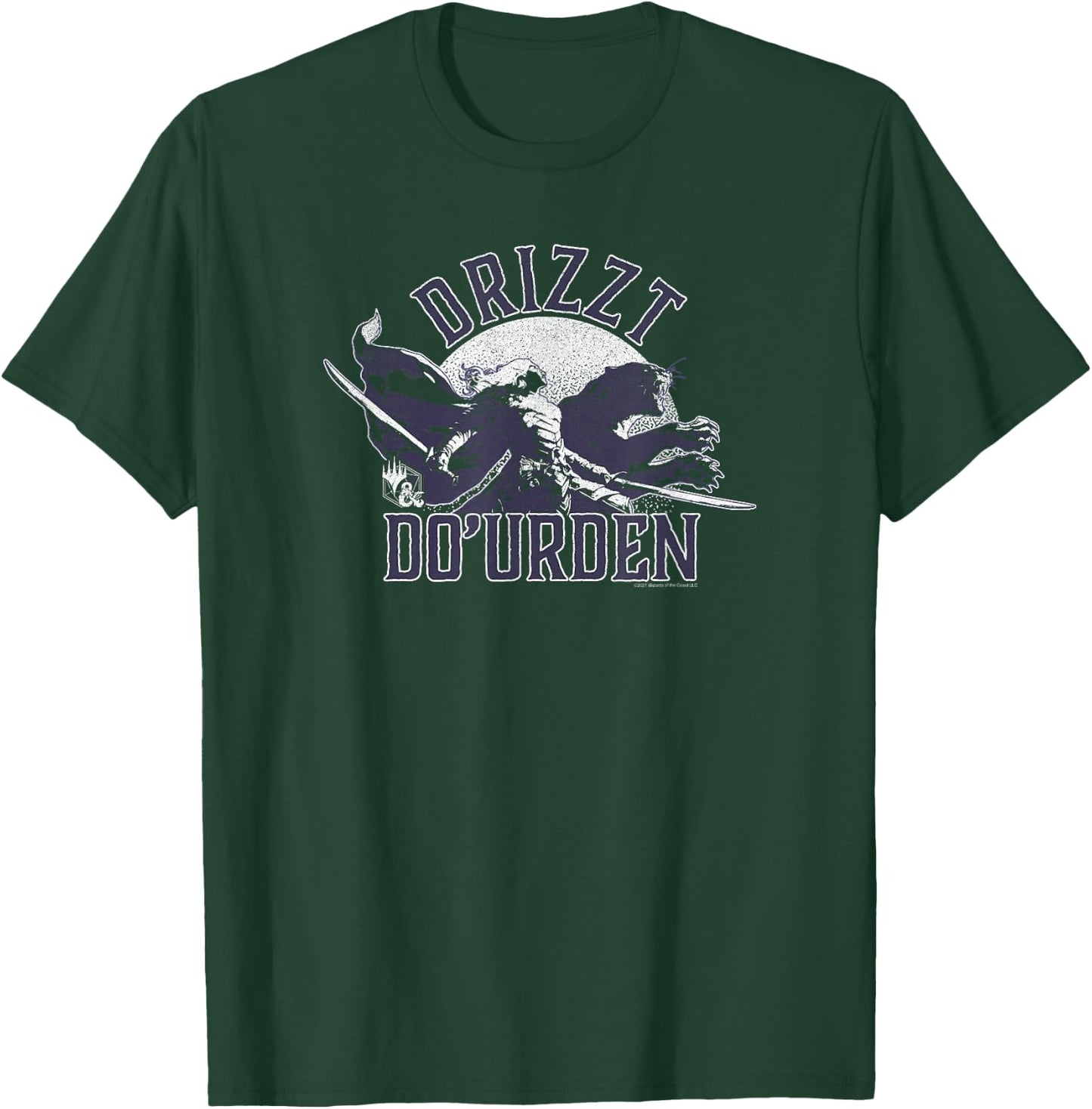 Magic: The Gathering Dungeons & Dragons Vintage Drizzt T-Shirt - T-Shirt | Forest