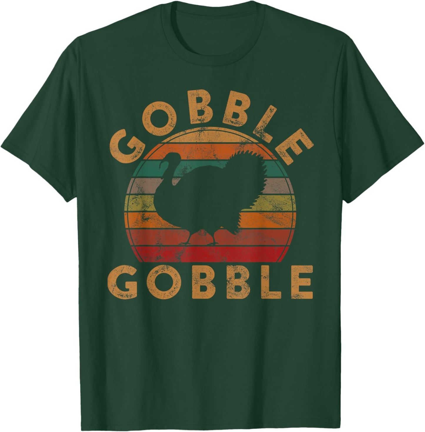 Gobble Gobble Turkey Thanksgiving Day Gifts Trot Leg Day T-Shirt - T-Shirt | Forest