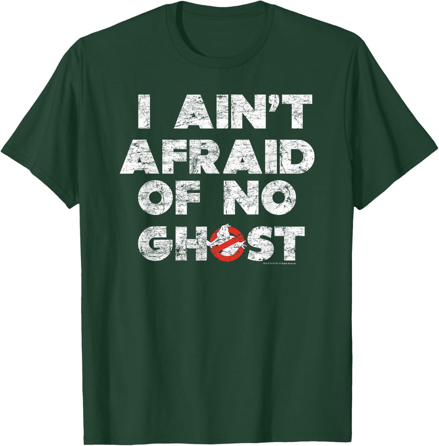Ghostbusters I Ain't Afraid Distressed T-Shirt - T-Shirt | Forest