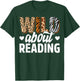 Wild About Reading Teacher Reading Books Back To School T-Shirt - T-Shirt | Forest