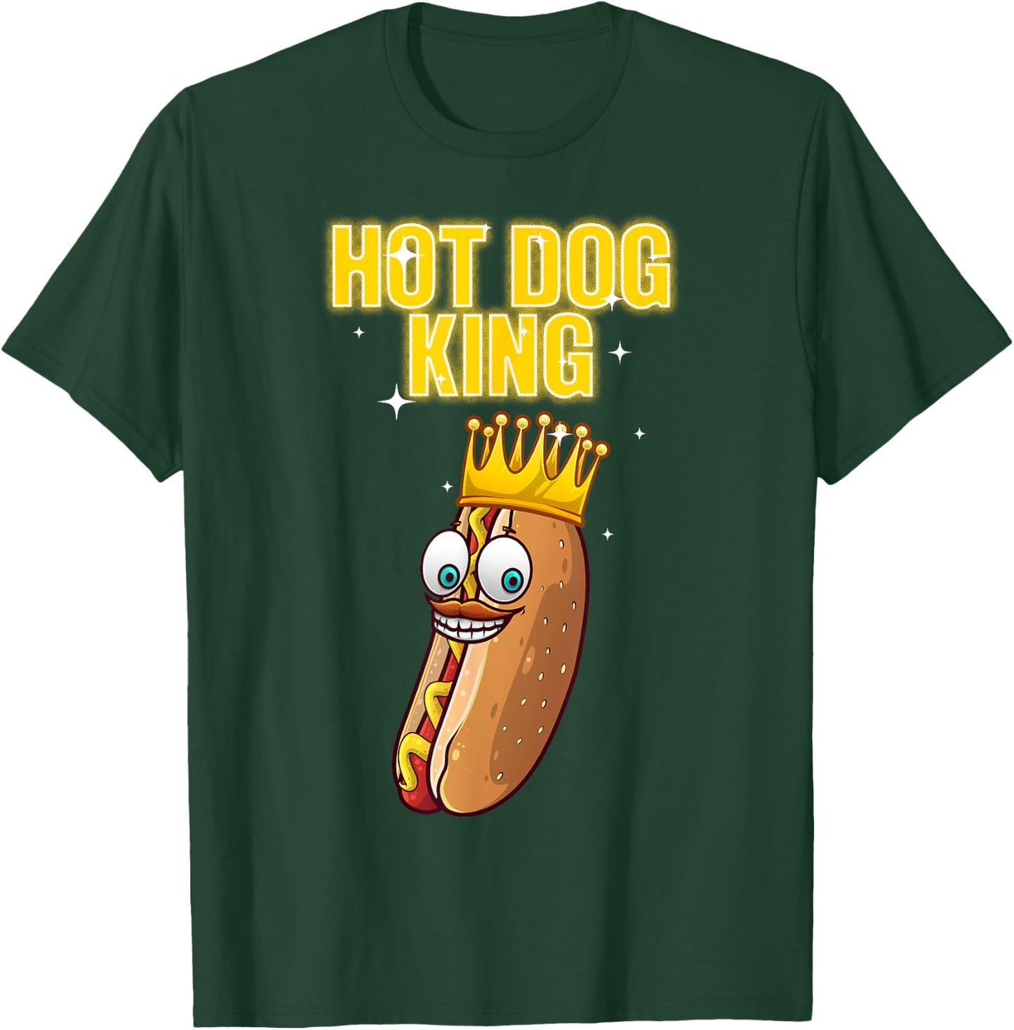 Funny Hot Dog Gift Weiner Frankfurter Accessories Cute Hot Dog Design Women Kids Food Hot Dog Lovers T-Shirt - T-Shirt | Forest
