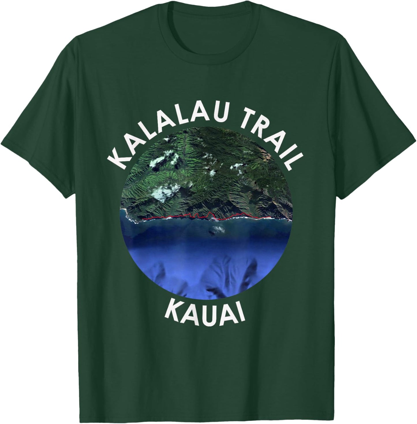 Kalalau trail shirt T-Shirt - T-Shirt | Forest