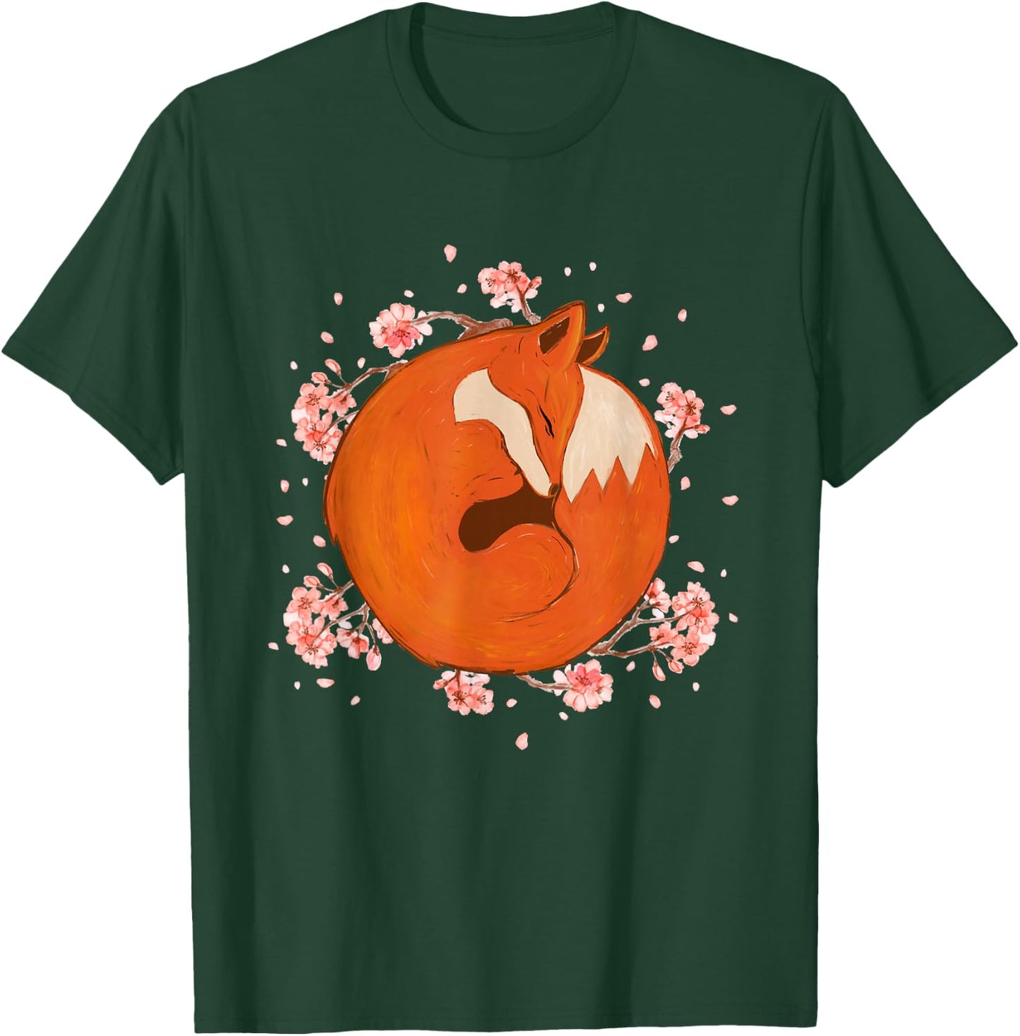 Sleeping Fox - Zookeeper Wildlife Animal Lover T-Shirt - T-Shirt | Forest
