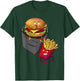 Fast Food in Pocket - Fries Burger Pommes Frites Potato T-Shirt - T-Shirt | Forest