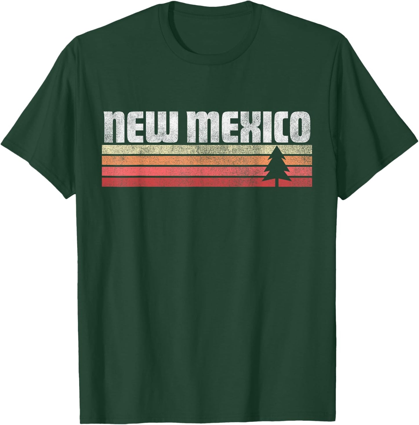 New Mexico Retro Style Vintage Shirt 70s 80s 90s Gift T-Shirt - T-Shirt | Forest