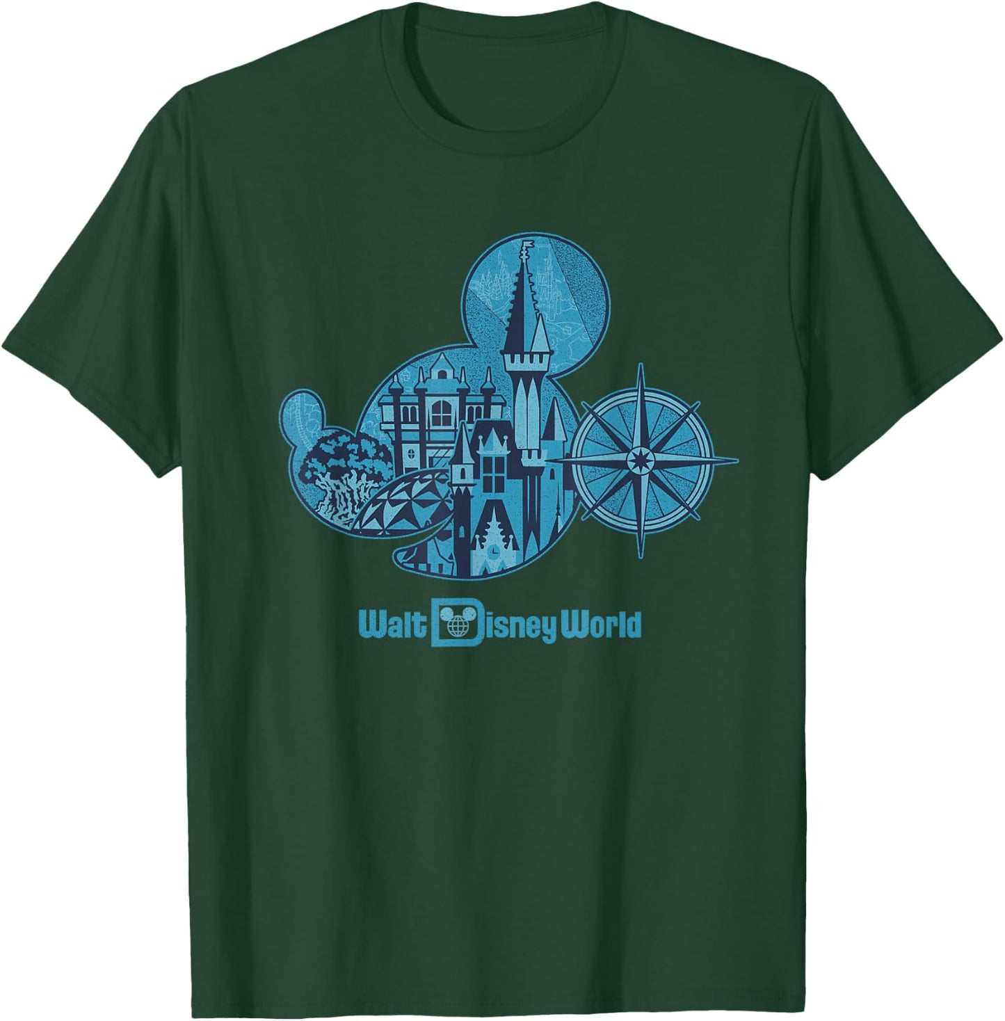 Walt Disney World 50th Anniversary Mickey Head Small T-Shirt - T-Shirt | Forest