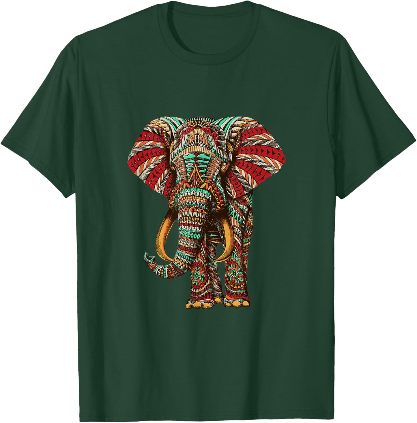 Henna Stylish Artistic Save The Elephants | Wildlife T-Shirt - T-Shirt | Forest