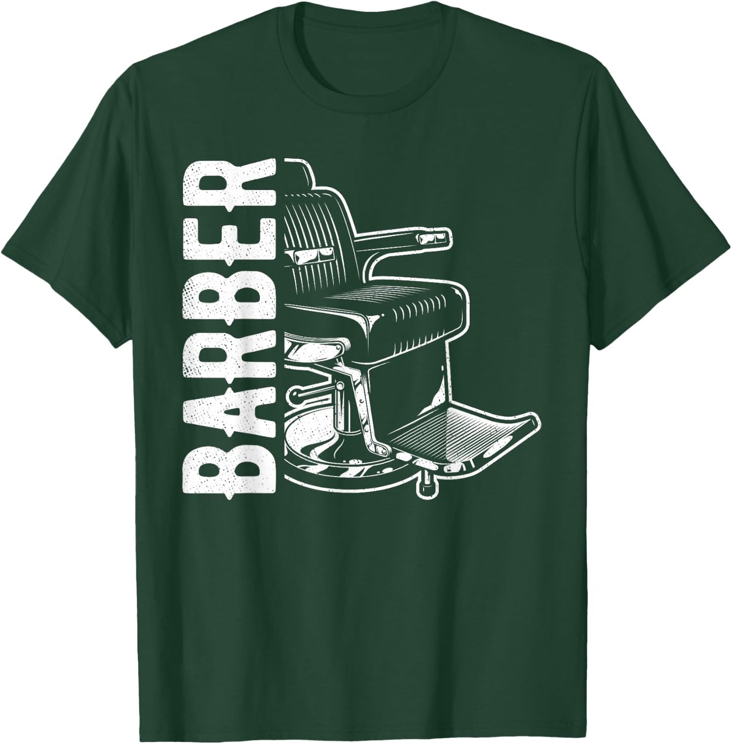 Barber Shop Chair Idea Haircut Hairstyler Hairstylist T-Shirt - T-Shirt | Forest