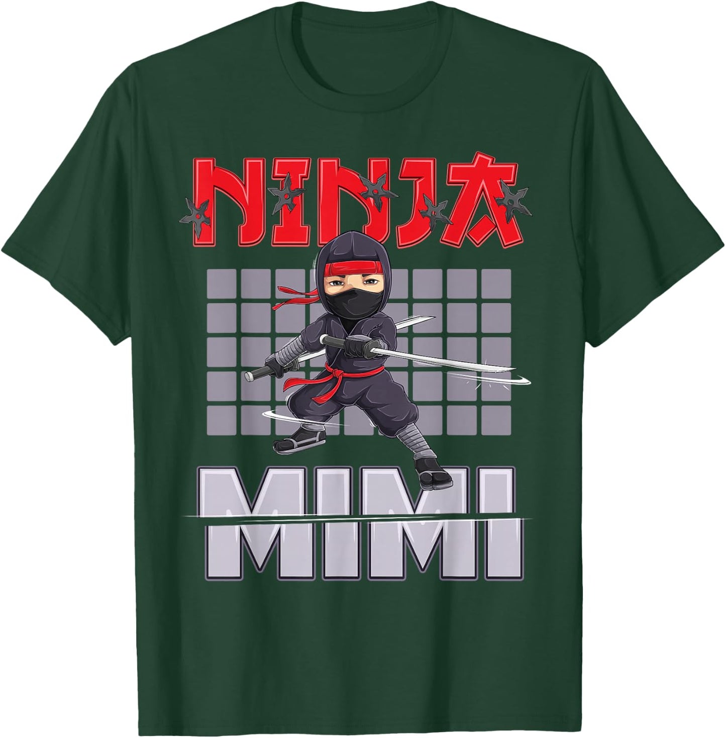 Mimi Ninja Birthday Party Ideas Birthday Ninja Mimi T-Shirt - T-Shirt | Forest