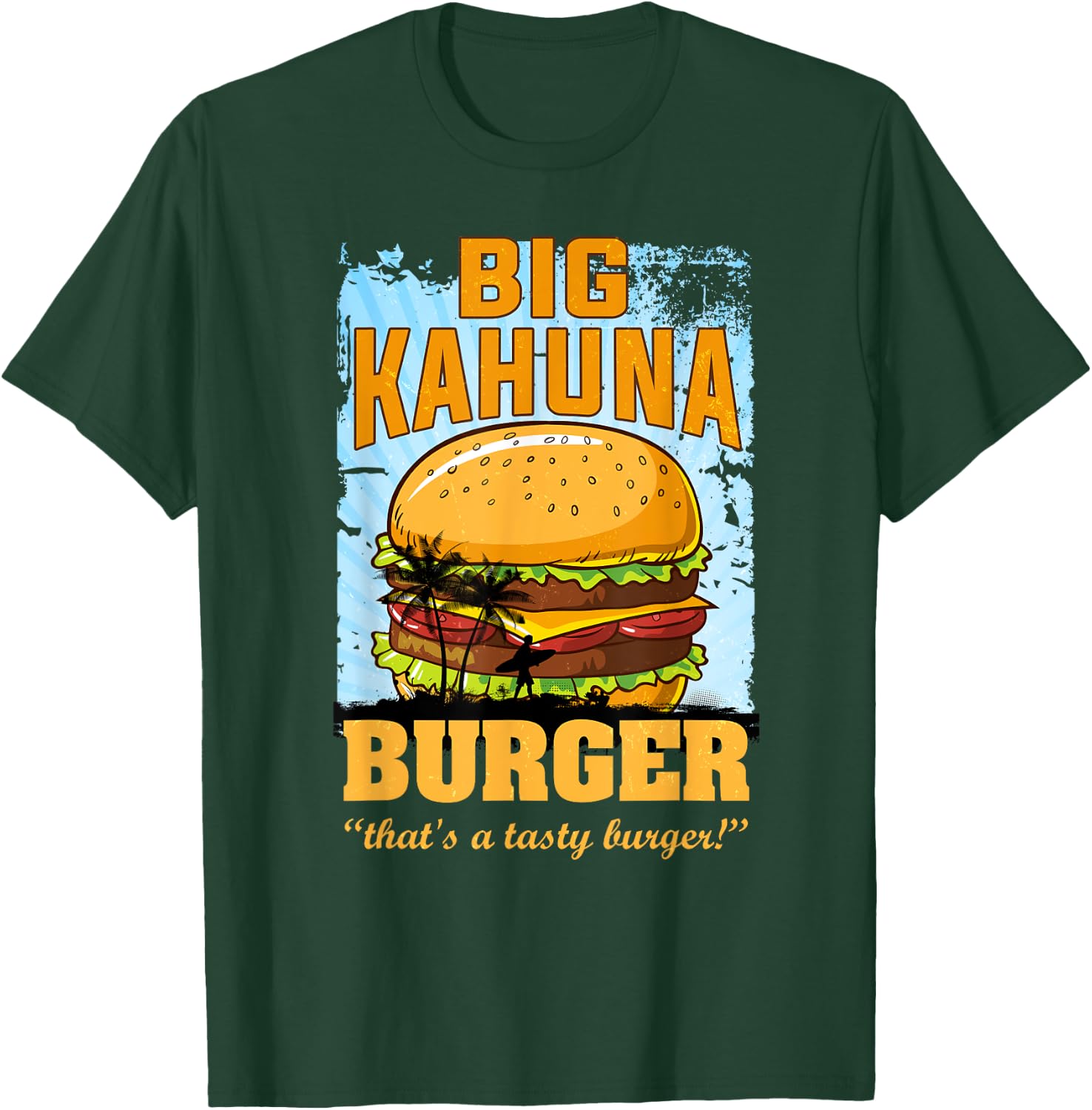 Cool Food - Hot Premium Big Kahuna Burger T-Shirt - T-Shirt | Forest