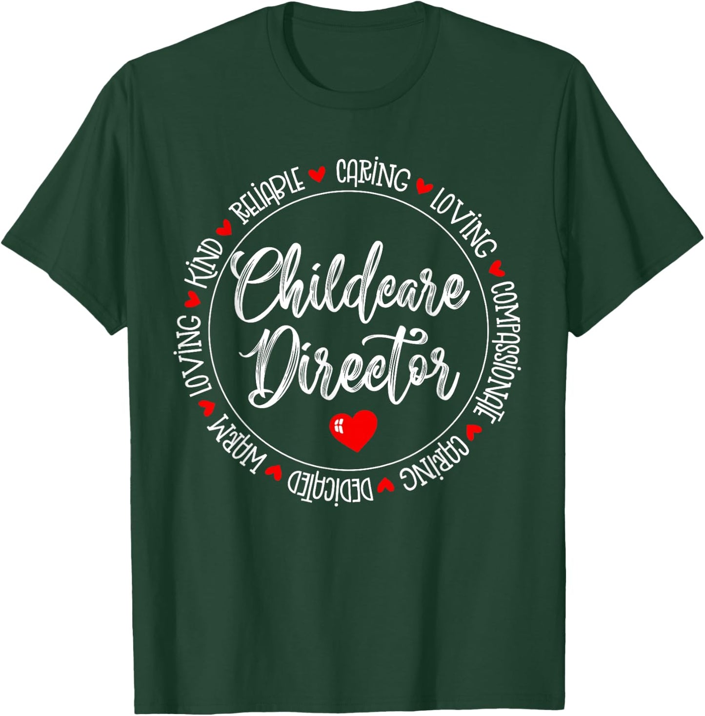 Childcare Director Daycare Crew School Provider Teacher T-Shirt - T-Shirt | Forest
