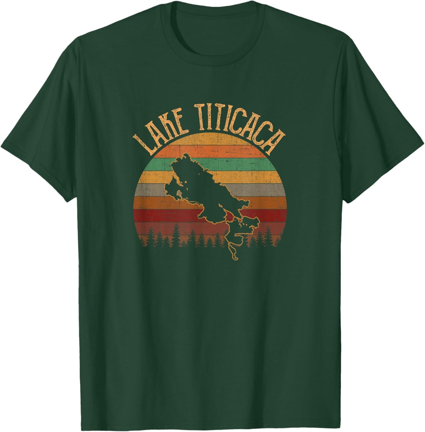Lake titicaca, vintage lake titicaca T-Shirt - T-Shirt | Forest