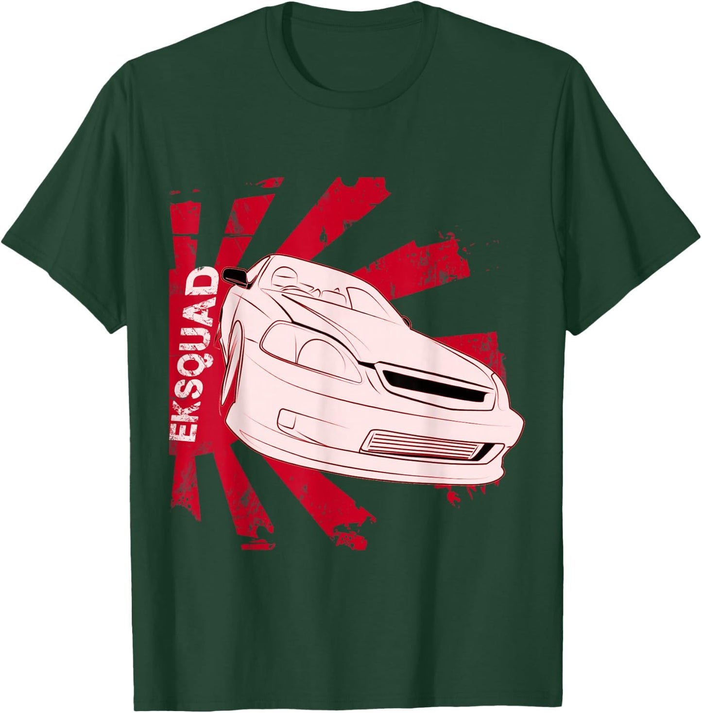 EK JDM EK Squad Japan car T-Shirt - T-Shirt | Forest