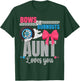 Burnouts Or Bows Aunt Loves You Gender Reveal Party Auntie T-Shirt - T-Shirt | Forest