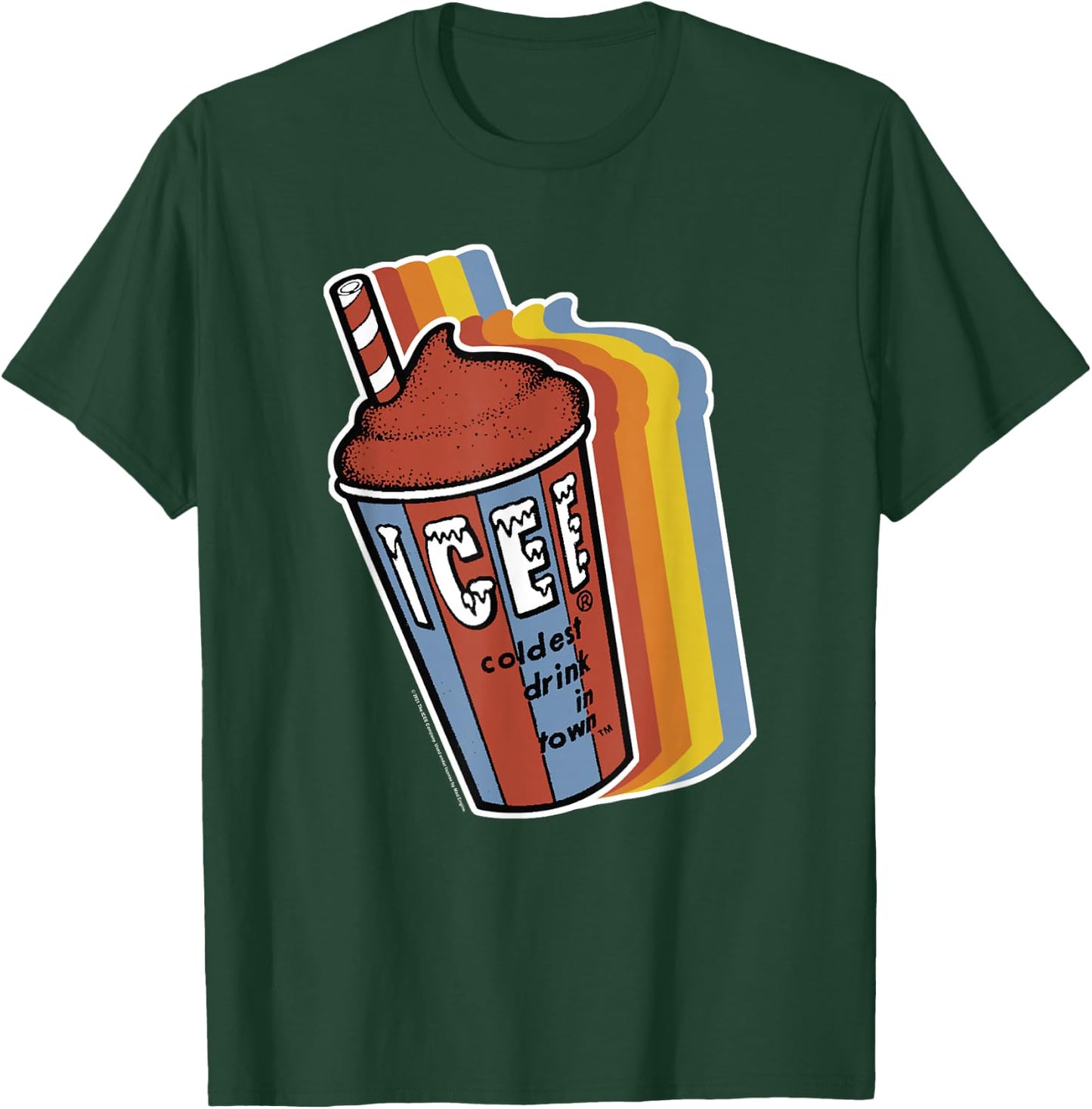 ICEE Classic Vintage Rainbow ICEE T-Shirt - T-Shirt | Forest