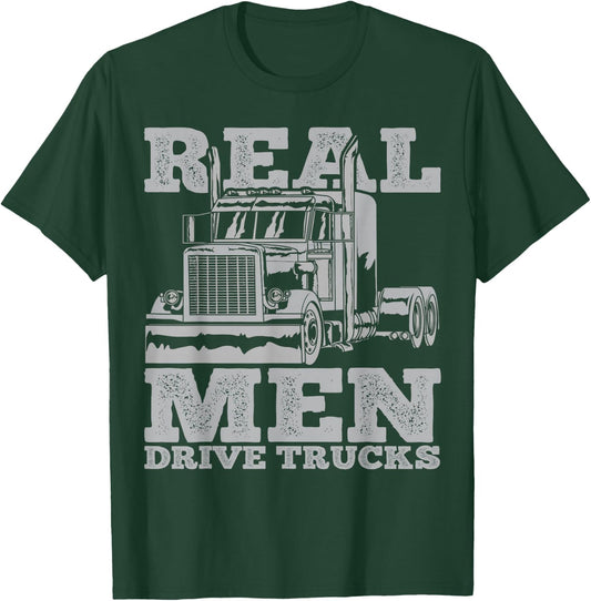 Trucker Truck Truck Driver T-Shirt - T-Shirt | Forest