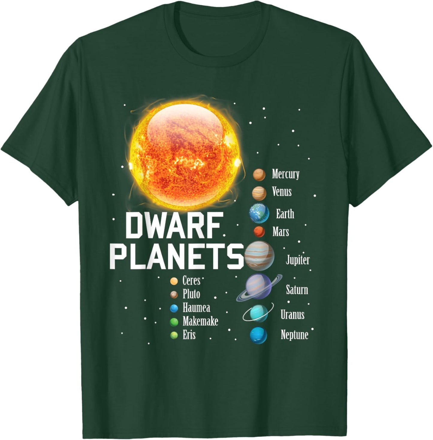 Solar System Planets Outer Space Astronaut Lover Kids Gift T-Shirt - T-Shirt | Forest