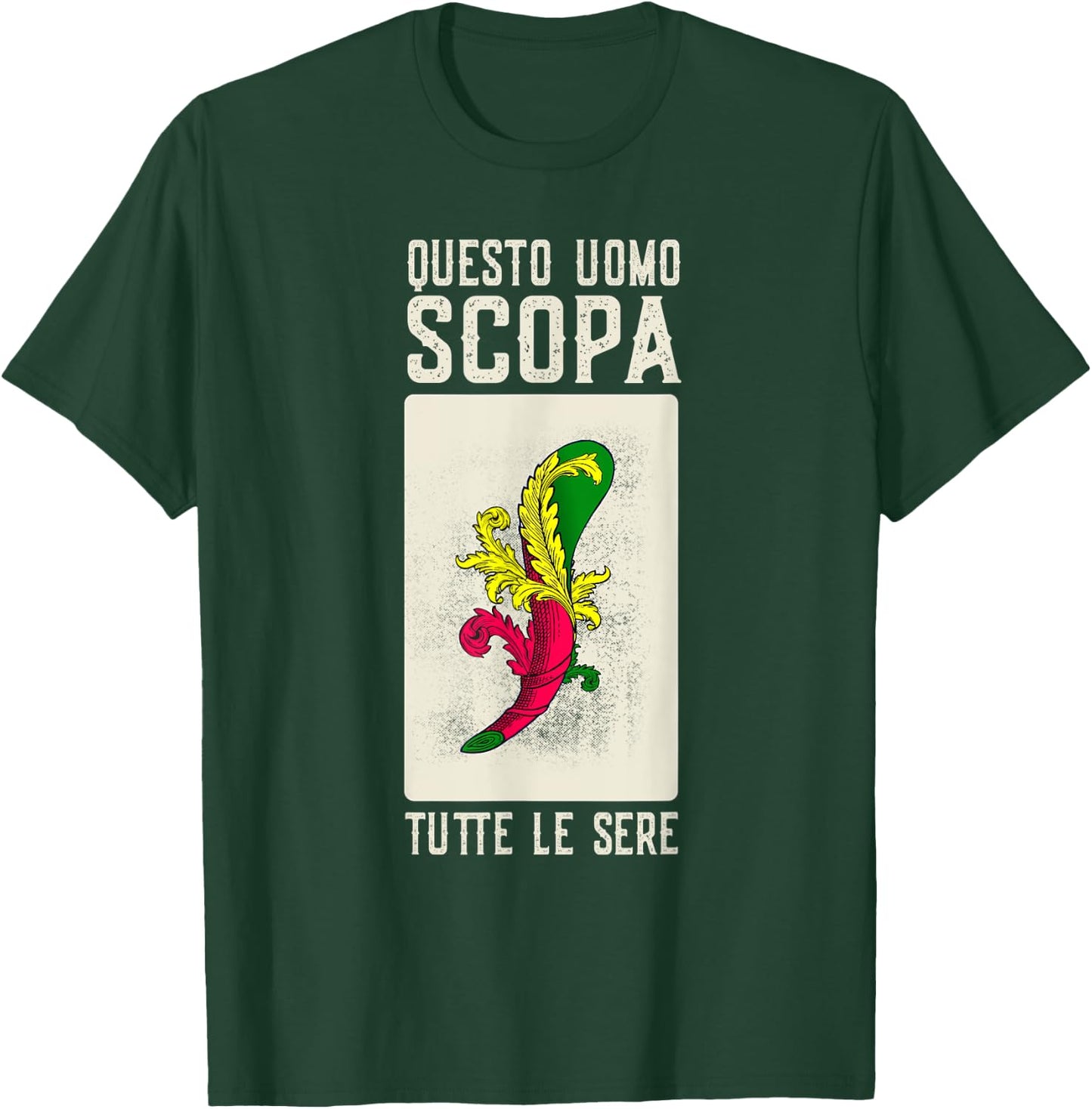 Grandpa Italian Nonno Scopa Game Scopa-Cards T-Shirt - T-Shirt | Forest