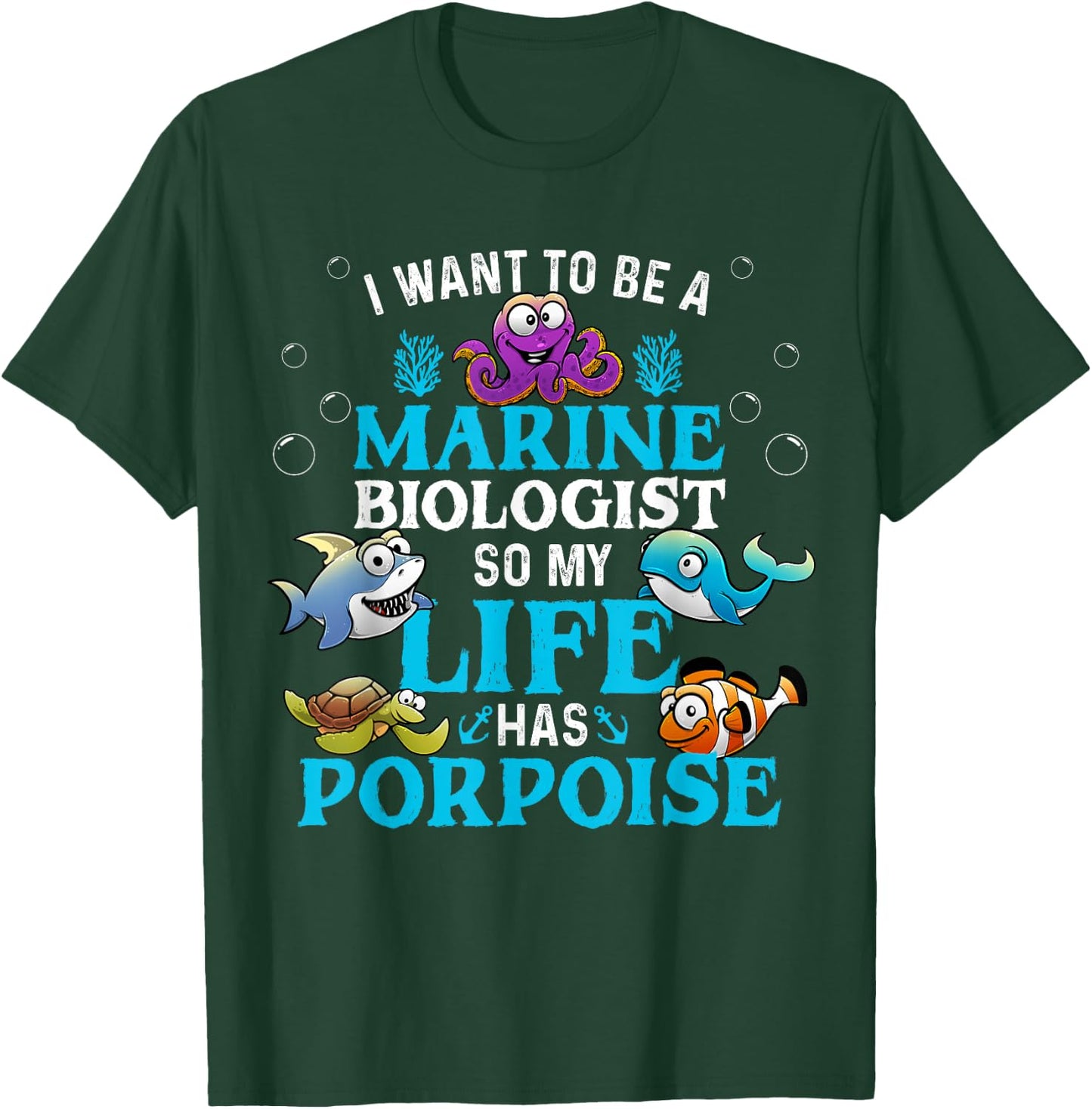 Future Marine Biology Gift Kids Teens Cool Science Biologist T-Shirt - T-Shirt | Forest