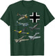 WW2 German Fighter JU-87 Stuka Bf 109 Fw190 T-Shirt - T-Shirt | Forest
