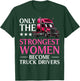 Funny Female Truck Driver Design Girls Trucking T-Shirt - T-Shirt | Forest