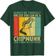 Cute Chipmunk Animal Lover Vintage Retro Chipmunk T-Shirt - T-Shirt | Forest