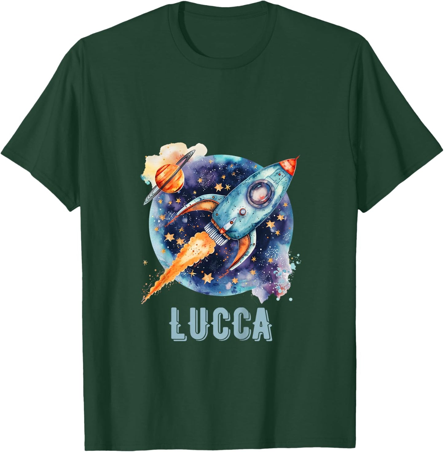 Kids LUCCA Name Baby Boy Nursery Room Theme Decor Gifts T-Shirt - T-Shirt | Forest
