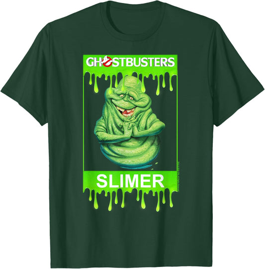 Ghostbusters Slimer Portrait Poster T-Shirt - T-Shirt | Forest