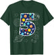 Outer Space 5 Year Old 5th Birthday Party Boys Girls Space T-Shirt - T-Shirt | Forest