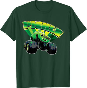 Blaze and The Monster Machines Pickle Badge T-Shirt - T-Shirt | Forest