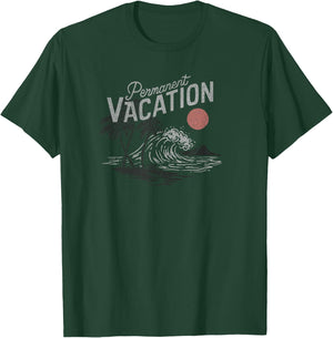 Trendy Permanent Vacation Palms & Island Scene T-Shirt - T-Shirt | Forest