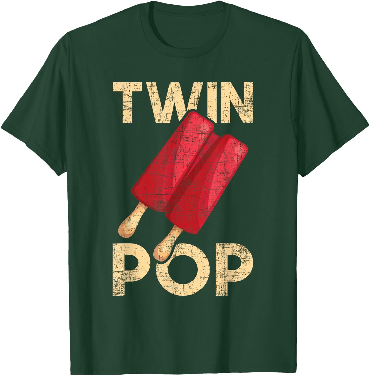 Twin Pop - Grandpa Granddad Of Twins T-Shirt - T-Shirt | Forest