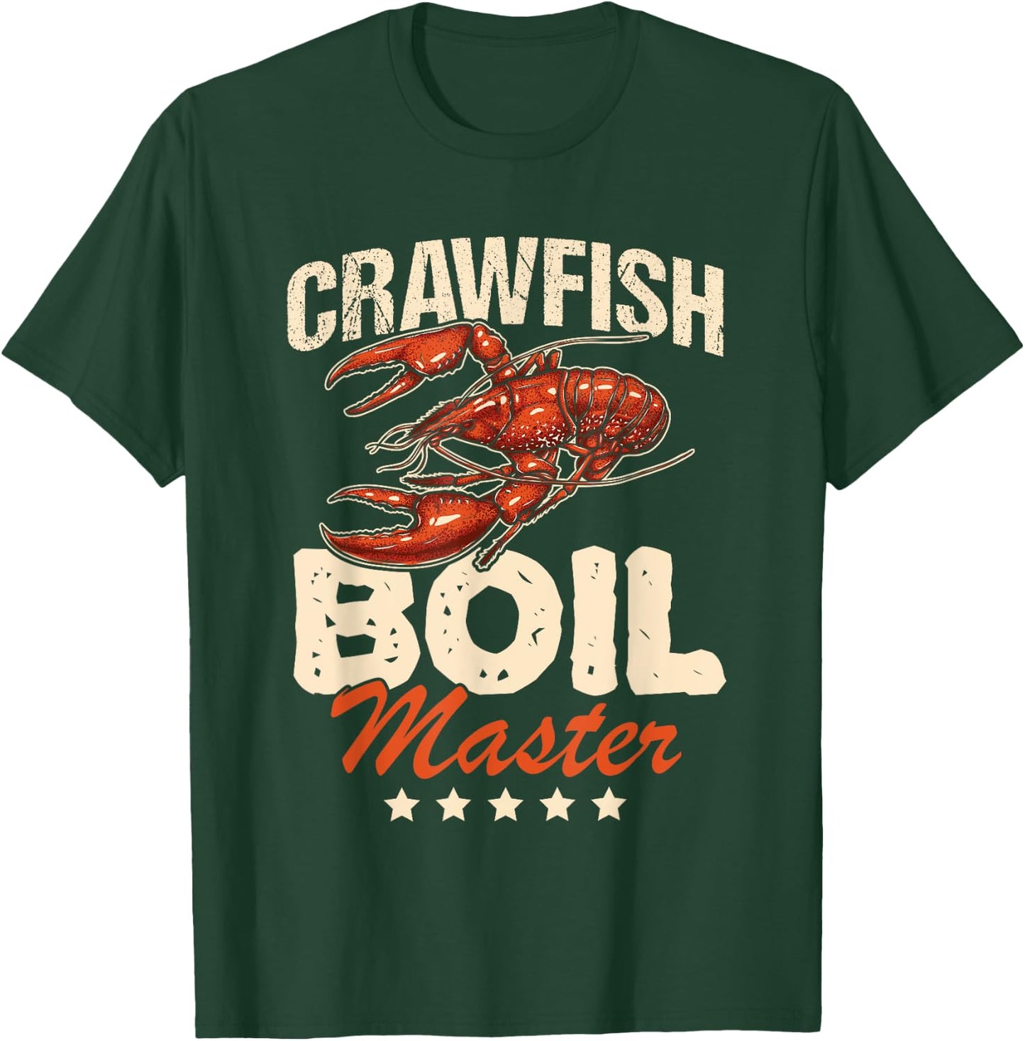 Crawfish Boil Master Vintage Funny Gift T-Shirt - T-Shirt | Forest
