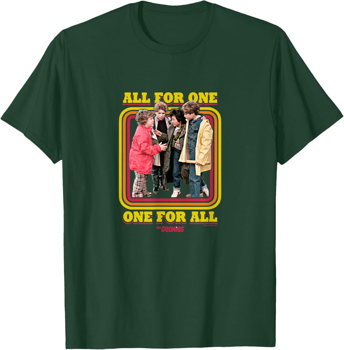 The Goonies All For One Group Edit T-Shirt - T-Shirt | Forest