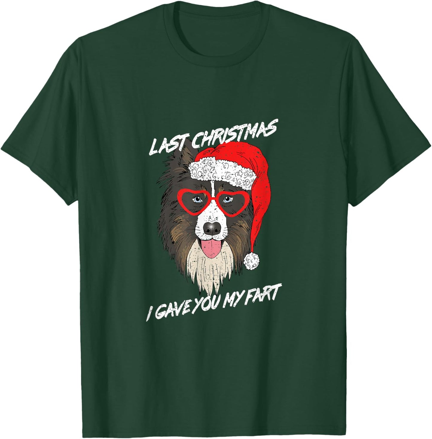 Last Christmas I Gave You My Fart Funny Holiday Song Xmas T-Shirt - T-Shirt | Forest