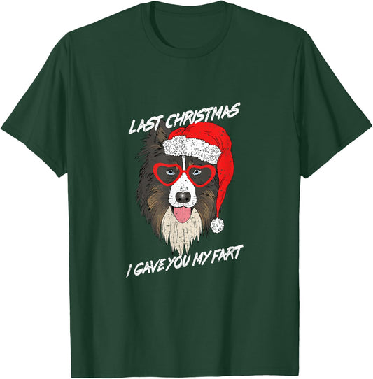 Last Christmas I Gave You My Fart Funny Holiday Song Xmas T-Shirt - T-Shirt | Forest