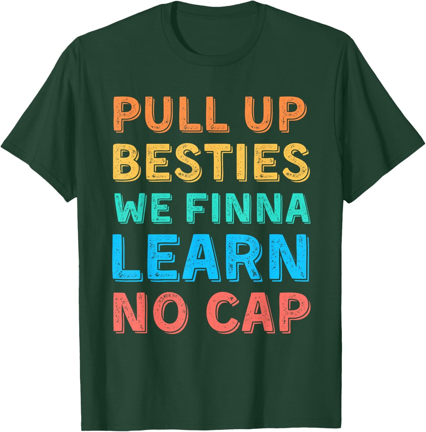 Funny Middle School Teacher Back to School Gen Alpha Slang T-Shirt - T-Shirt | Forest