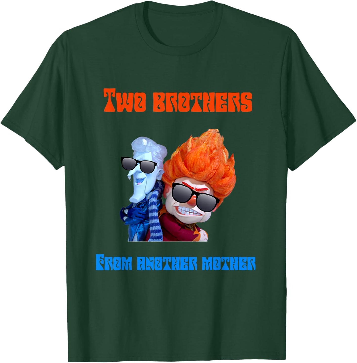 Funny Hot and Cold Weather Miser Brothers Novelty T-Shirt - T-Shirt | Forest