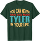 Funny Tyler Personalised First Name Joke Item T-Shirt - T-Shirt | Forest