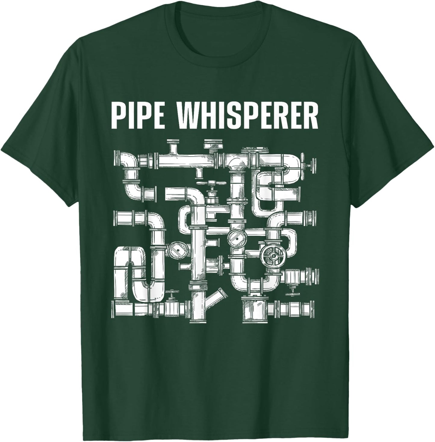 Best Plumber Art Women Plumbing Gag Novelty Plumber T-Shirt - T-Shirt | Forest