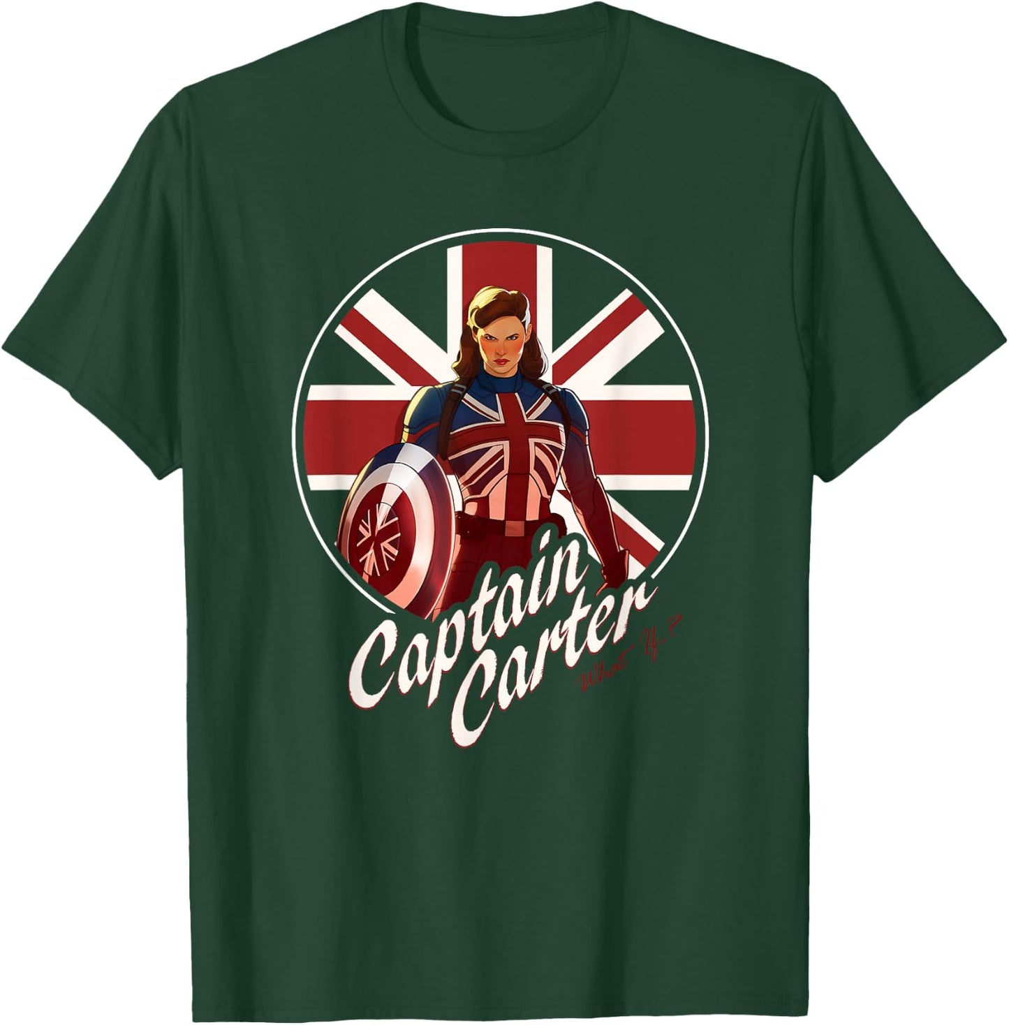 Marvel WHAT IF…? Captain Carter Super Hero T-Shirt - T-Shirt | Forest