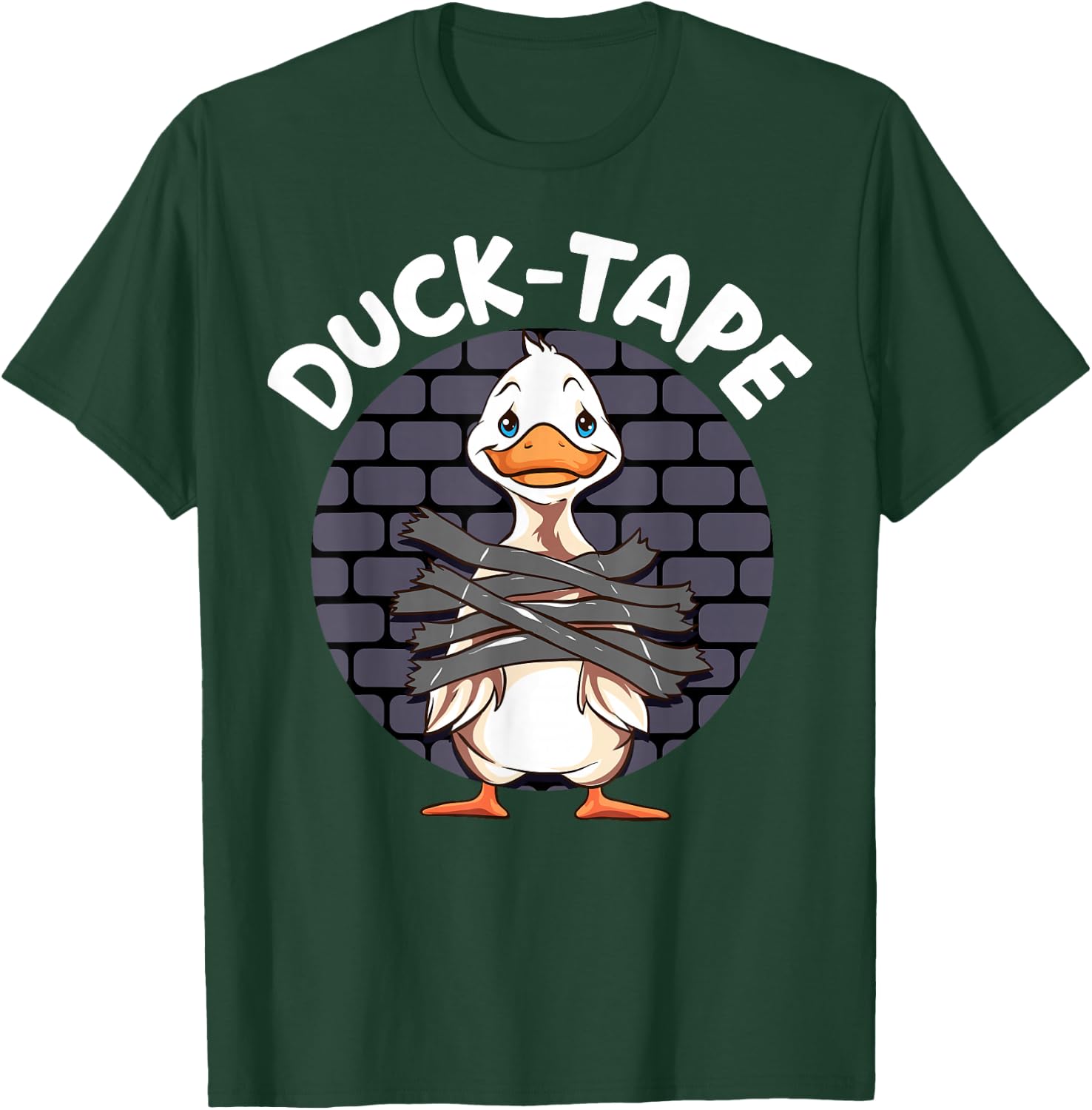 Funny Duck Tape Duct-Taped Repairman Engineering gift T-Shirt - T-Shirt | Forest