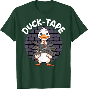 Funny Duck Tape Duct-Taped Repairman Engineering gift T-Shirt - T-Shirt | Forest