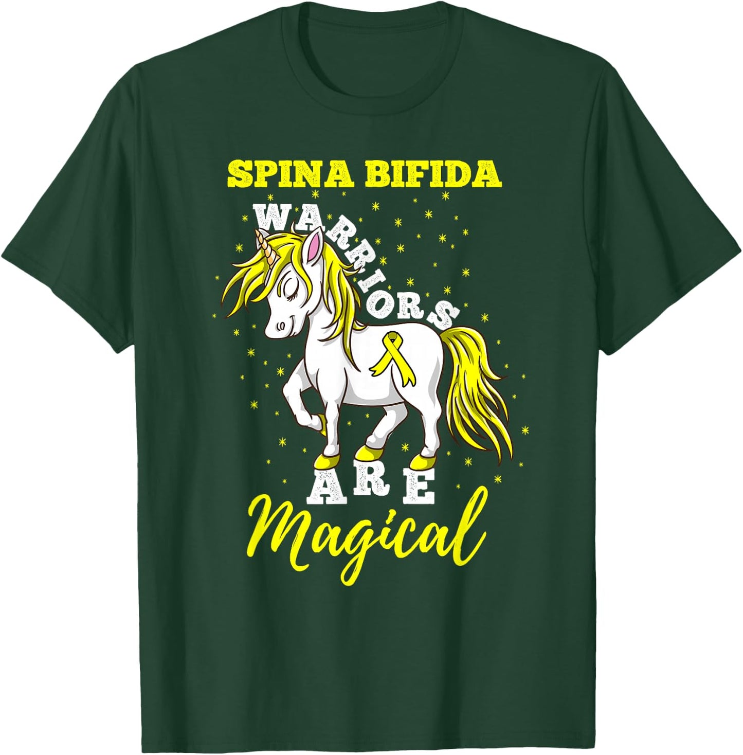 Spina Bifida Warriors Are Magical Spina Bifida Awareness T-Shirt - T-Shirt | Forest