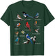 Garden Birds Cardinal Blue Jay Hummingbird Robin Wren Finch T-Shirt - T-Shirt | Forest