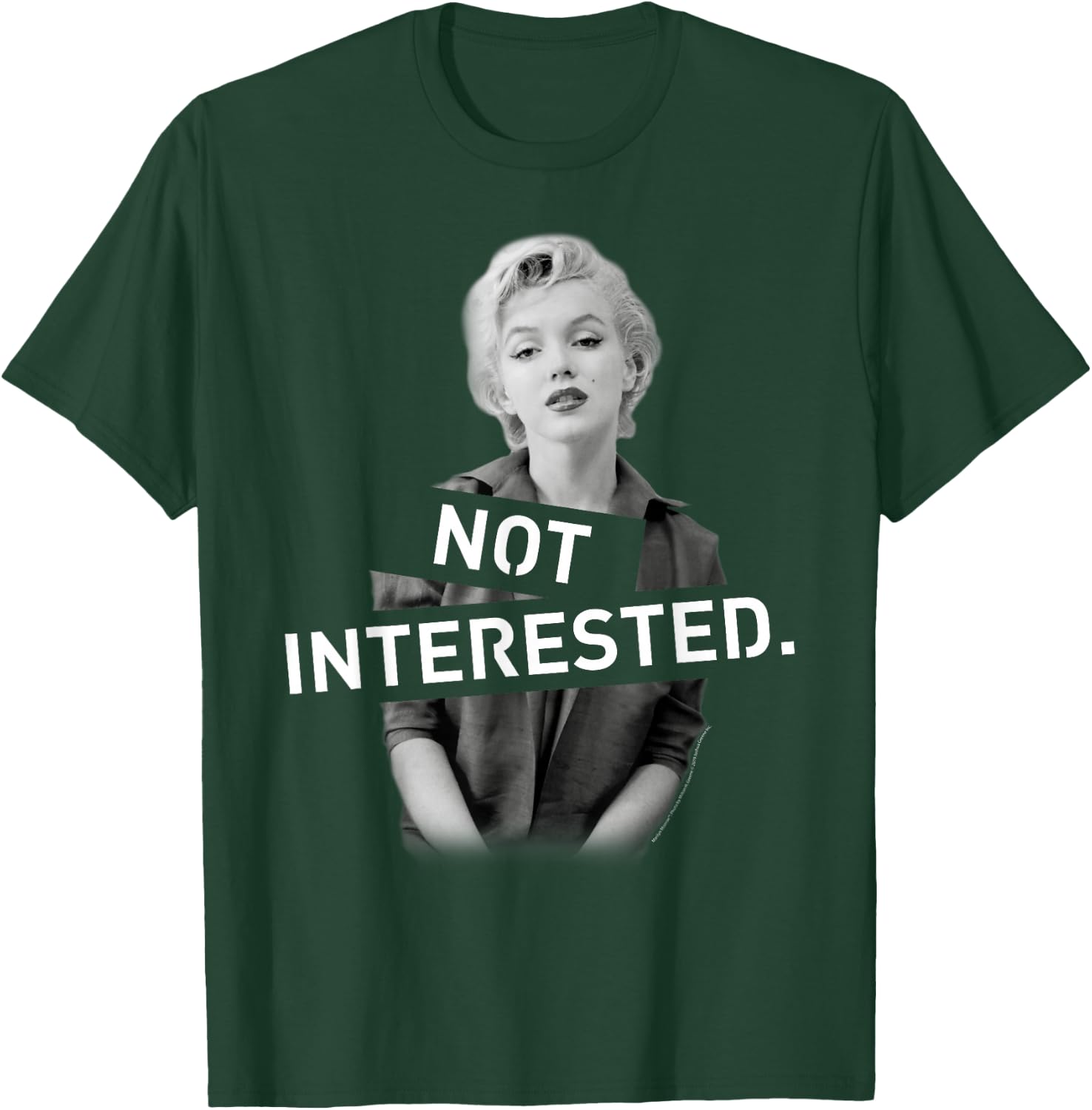 Marilyn Monroe : Black, Women's, Small, Short Sleeve, Classic Fit, Graphic Artwork: OMMS-0078 T-Shirt - T-Shirt | Forest