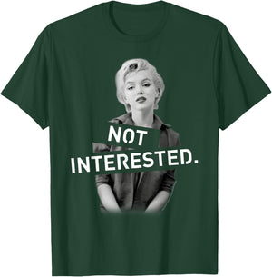 Marilyn Monroe : Black, Women's, Small, Short Sleeve, Classic Fit, Graphic Artwork: OMMS-0078 T-Shirt - T-Shirt | Forest