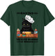 Black Cat Baking Because Murder is Wrong cat Lover T-Shirt - T-Shirt | Forest