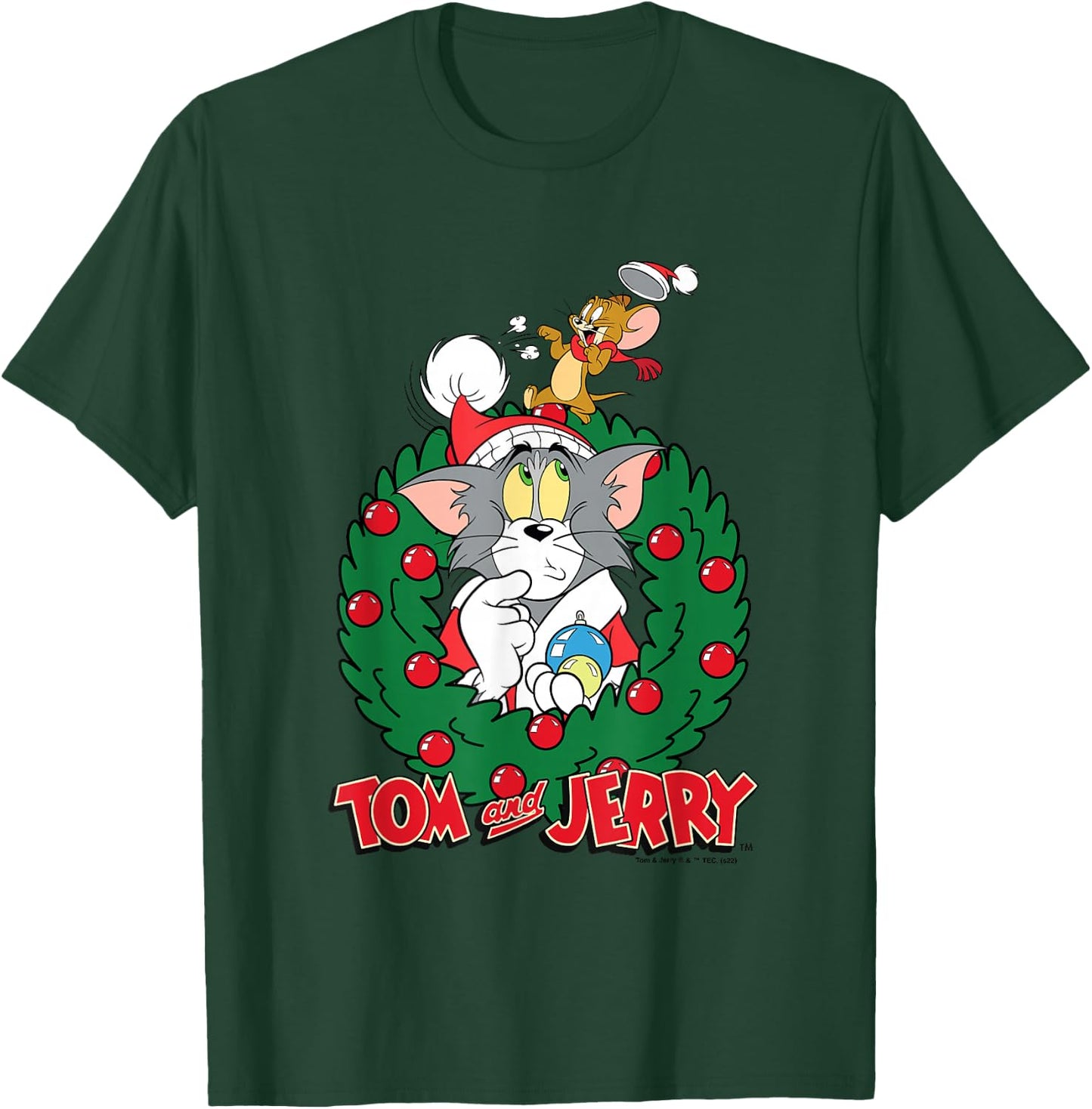Tom & Jerry Christmas T-Shirt - T-Shirt | Forest
